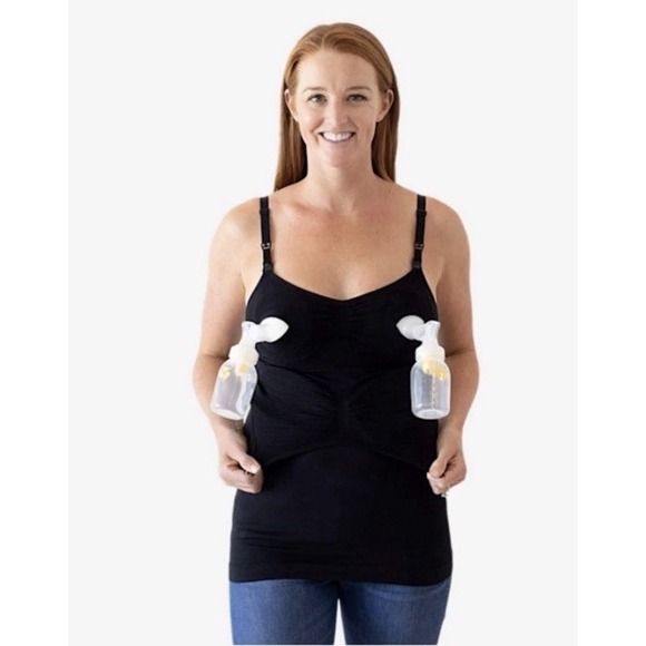 Kindred Bravely Sublime Maternity Nursing Tank XXL Busty Black Postpartum NWT - Picture 2 of 10